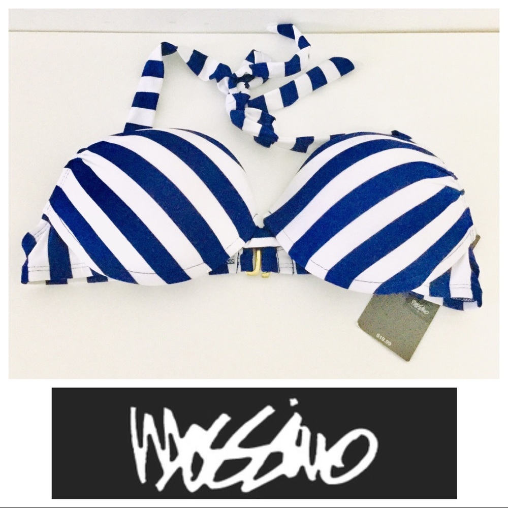 NWT Mossimo striped bikini top (S)
